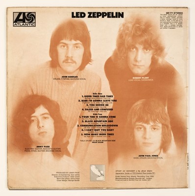 Lot 128 - Pink Floyd & Led Zeppelin. Collection of 7 original vinyl rock records / LPs
