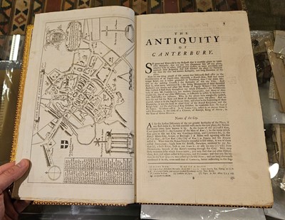 Lot 36 - Somner (William & Battely, Nicolas). The Antiquities of Canterbury, 2 parts in 1, 1703