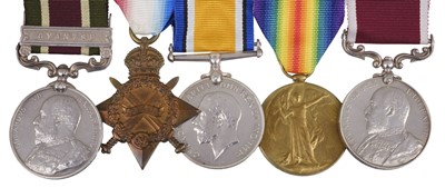 Lot 129 - Five: A 'Tibet' medal group to Major E. Clarke, M.I.D., Royal Fusiliers