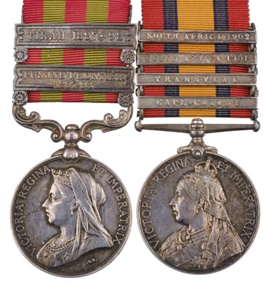 Lot 66 - Pair: Lieutenant-Colonel A.G. Spratt, Devonshire Regiment, India & Boer War