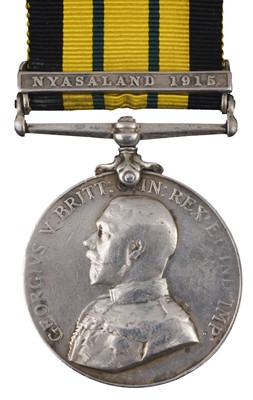 Lot 110 - Africa General Service Medal 1902-56, G.V.R. (327 Pte James. Depot Coy 1/K.A.R.)