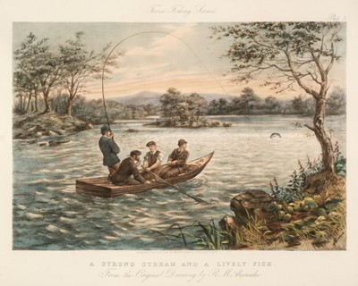 Lot 159 - Fishing. Messrs. Fores (publishers), Two Fishing Scenes, March 1st 1886