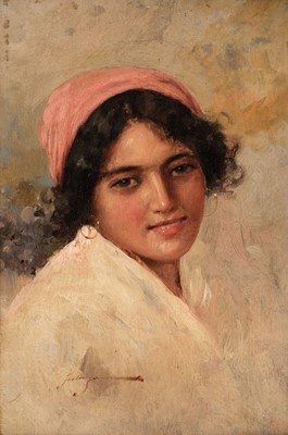 Lot 271 - Forlenza (Eduardo, 1861-1934). Peasant Girl, early 20th-century