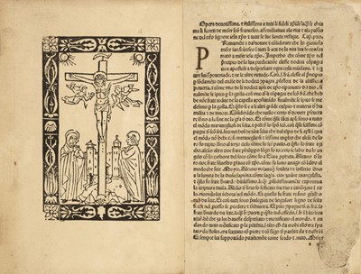 Lot 4 - Francis of Assisi (Saint). Fioretti, Venice: per Andrea di Boneti de Pavia, 22 November 1484