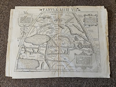 Lot 99 - Munster (Sebastian). Eight woodblock maps, late 16th century