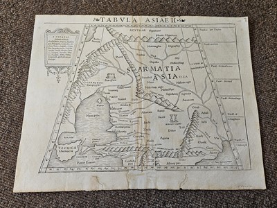 Lot 99 - Munster (Sebastian). Eight woodblock maps, late 16th century