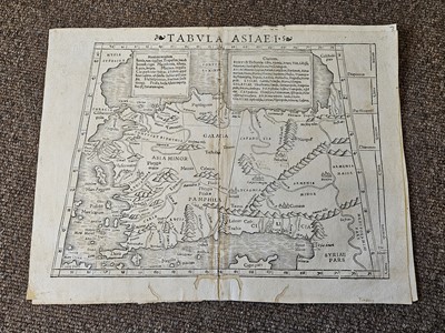 Lot 99 - Munster (Sebastian). Eight woodblock maps, late 16th century