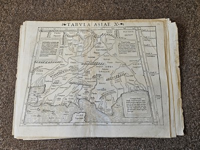 Lot 99 - Munster (Sebastian). Eight woodblock maps, late 16th century