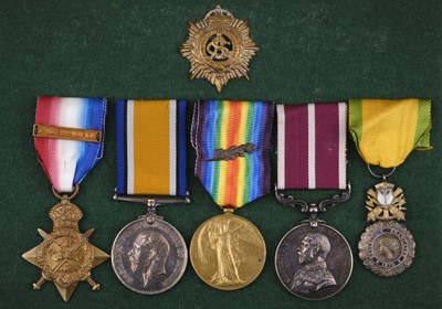 Lot 11 - Five: Second Lieutenant G.E. Gatling, Royal Air Force, late Army Service Corps