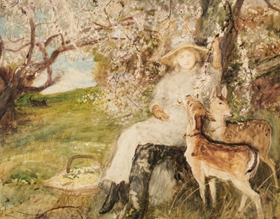 Lot 319 - Macbeth (Robert Walker, 1848-1910). Trees in Blossom, watercolour on paper