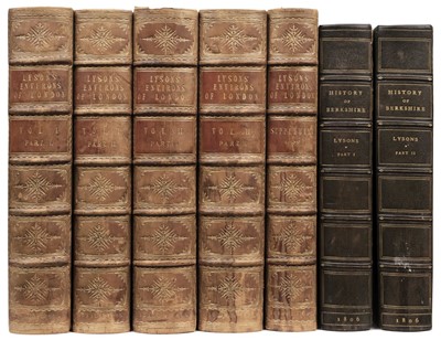 Lot 99 - Lysons (Daniel). The Environs of London., 2 vols. in 4, 2nd ed., 1811, plus supplement, 1800