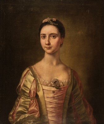 Lot 12 - Ramsay (Allan, follower of, 1713-1784). Portrait of a young lady