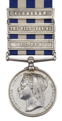 Lot 126 - Egypt Medal 1882-89, undated reverse, 3 clasps (1968. Pte J. Brown. 1/Rl Highrs)