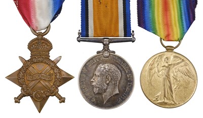 Lot 85 - Three: Private B. Booth, West Yorkshire Regiment, WWI