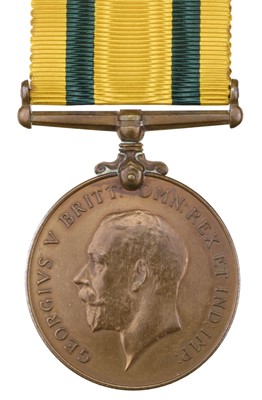 Lot 155 - Territorial Force War Medal, G.V.R. (1186 Pte. F.R. Ham. R. Fus.), WWI