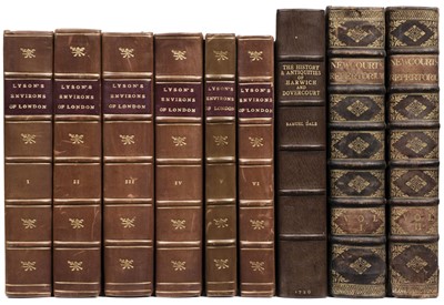 Lot 66 - Lysons (Daniel). The Environs of London..., 6 vols., 1792-1811