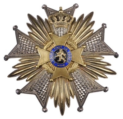 Lot 160 - Belgium, Order of Leopold II, Grand Officer’s breast star