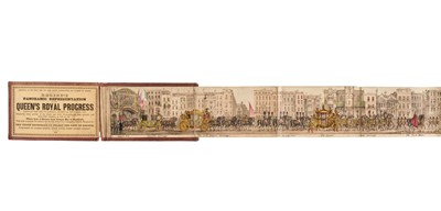 Lot 288 - London - Panorama. Robin's Panoramic Representation of the Queen's Royal Progress..., 1838