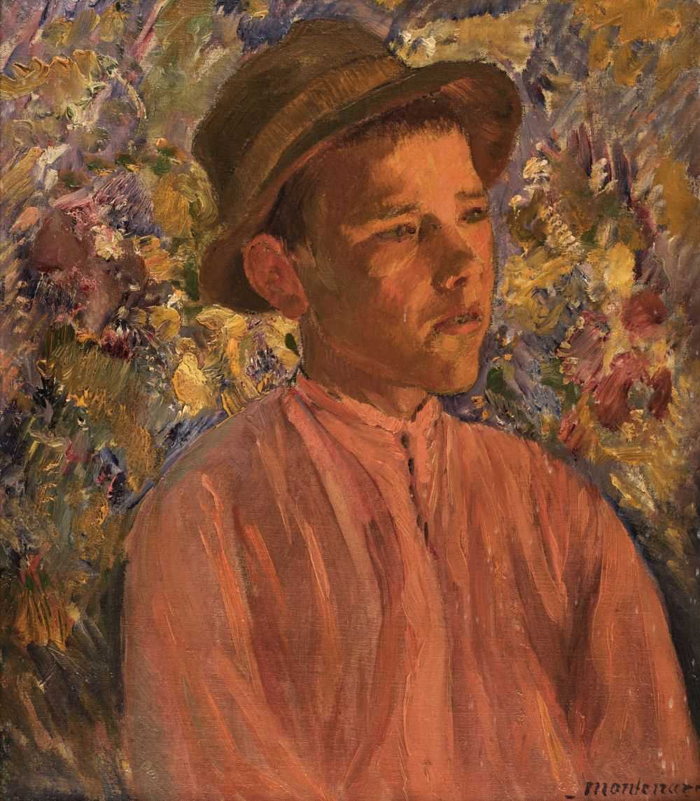 Lot 165 - Montenard (Frédéric, 1849-1926). Portrait of a Youth, late 19th or early 20th-century