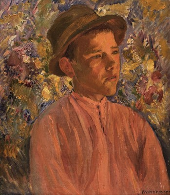 Lot 165 - Montenard (Frédéric, 1849-1926). Portrait of a Youth, late 19th or early 20th-century