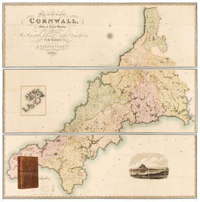 Lot 37 - Cornwall. Greenwood (C. & J.), Map of the County of Cornwall from an Actual Survey..., 1827