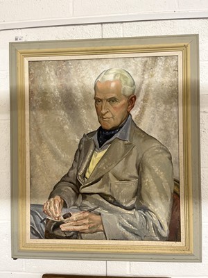 Lot 281 - Burleigh (Averil, 1883-1949). Portrait of the artist's husband, Charles Burleigh