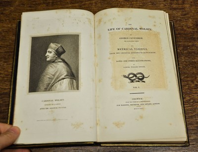 Lot 128 - Fore-edge paintings. The Life of Cardinal Wolsey, by George Cavendish, 2 vols., 1825