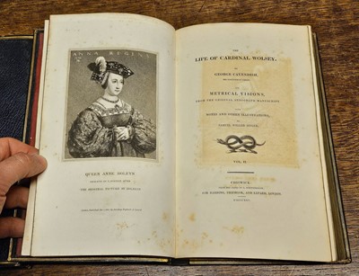 Lot 128 - Fore-edge paintings. The Life of Cardinal Wolsey, by George Cavendish, 2 vols., 1825