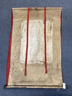 Lot 240 - Three Tibetan scrolls on silk, 18th century