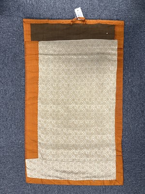 Lot 240 - Three Tibetan scrolls on silk, 18th century