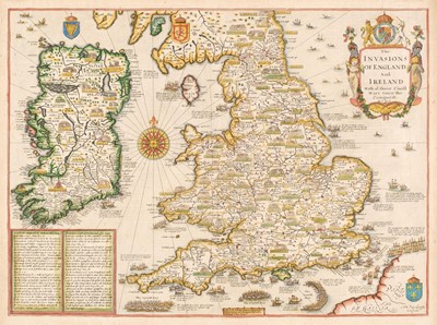 Lot 48 - England, Wales & Ireland. Speed (John), The Invasions of England and Ireland..., circa 1676