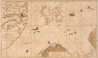 Lot 6 - Arctic Ocean. Van Keulen (Johannes), Nieuwe Pascaart Inhoudende t'noorder..., 1705