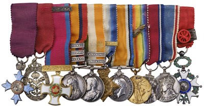 Lot 39 - Miniature dress medals attributed to Major General Sir E. Swinton