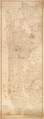 Lot 100 - New York. Hammond's Complete Map of New York City, C. S. Hammond and Co. 1917