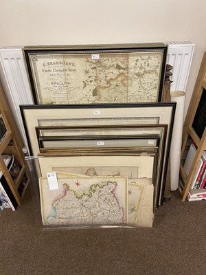Lot 31 - Maps. A collection of approximately 40 maps, 17th - 20th century