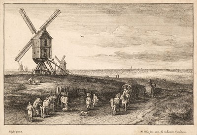 Lot 67 - Hollar (Wenceslaus, 1607 - 1677). The Four Windmills, 1650, etching, first state
