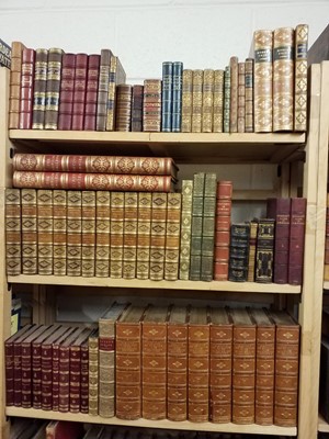 Lot 144 - Bindings. 19th & early 20th century leather bindings, approximately 125 volumes