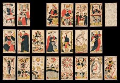 Lot 374 - French tarot cards. Tarot de Marseille, Jean-Baptiste Madenié: Dijon, circa 1739