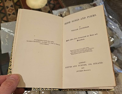 Lot 233 - Allingham (William). Irish Songs and Poems..., 1887