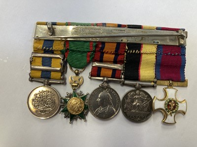 Lot 32 - Miniature dress medals attributed to Colonel R.H.G. Heygate, D.S.O., Border Regiment