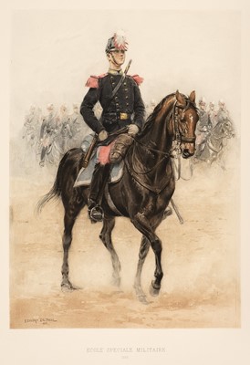 Lot 229 - Detaille (Edouard). Types et Uniformes l'Armee Francaise, 2 volumes, 1885-89