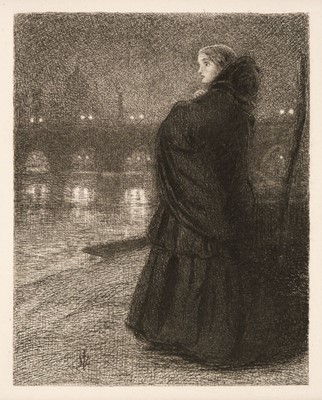 Lot 263 - Millais (John Everett, 1829-1896). The Bridge of Sighs, etching