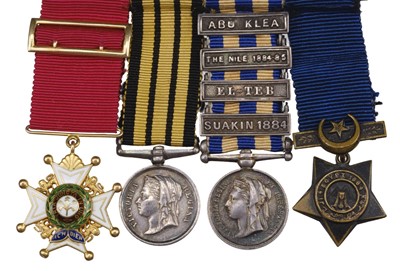 Lot 30 - Miniature dress medals attributed to Colonel M.E.R. Rainsford, C.B.