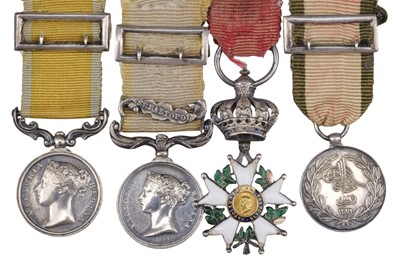 Lot 50 - Miniature medals attributed to Lieutenant-Colonel H. Hewett, Royal Marine Artillery