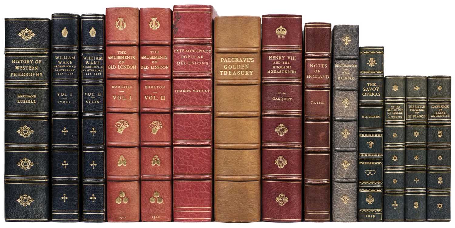 Lot 305 - Sangorski & Sutcliffe Bindings. Russell (Bertrand). History of Western Philosophy, 1947..., and others