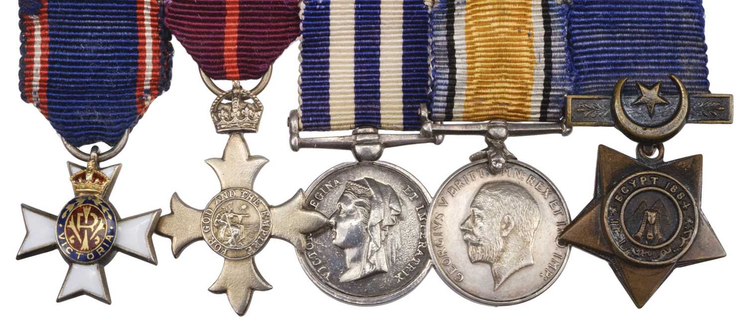 Lot 29 - Miniature dress medals attributed to Colonel C. Childs-Clarke, Royal Marine Light Infantry