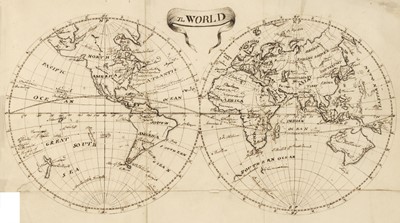 Lot 80 - Manuscript Geography. A New Treatise on Geography and Astronomy, c. 1800