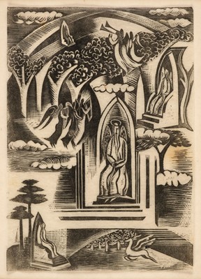 Lot 398 - Nash (Paul, 1889-1946). The Two Angels, Heaven, and Boredom..., 1927