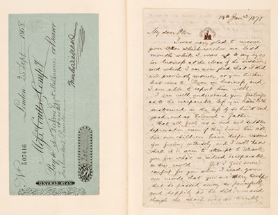 Lot 199 - Dickens Family. A bound collection of Autograph Letters and related, 1868-1902