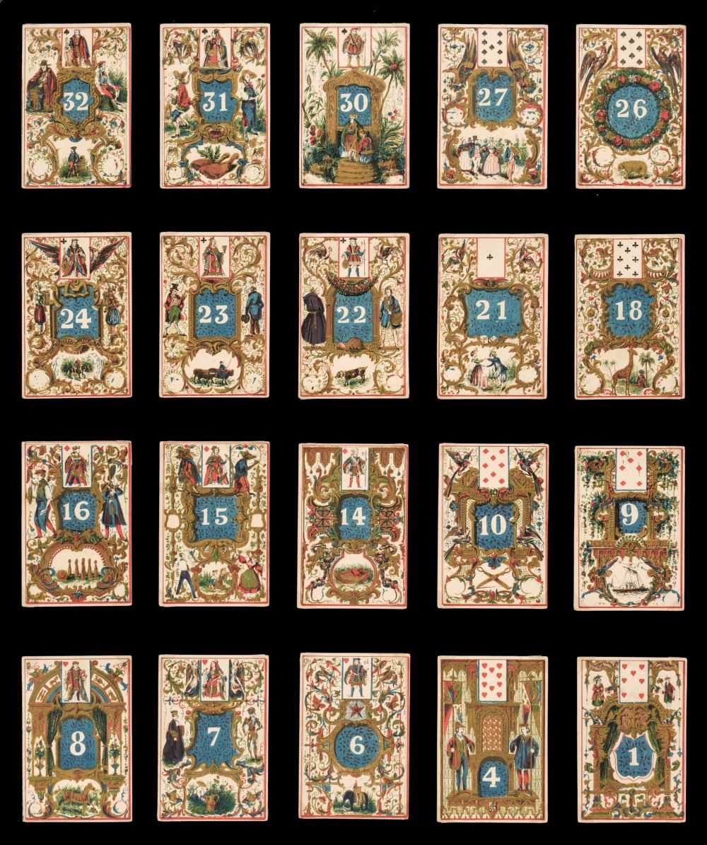 Lot 526 - French playing cards. Jeu de Cartes Arithmétique, Pierre Boboeuf: Paris, 1840